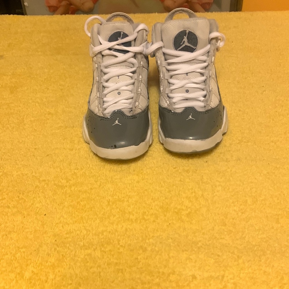 Nike Jordan 6 Rings White/Cool Grey kids Size 12c Shoes